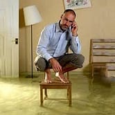 man on chair
