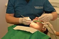 woman with dentist