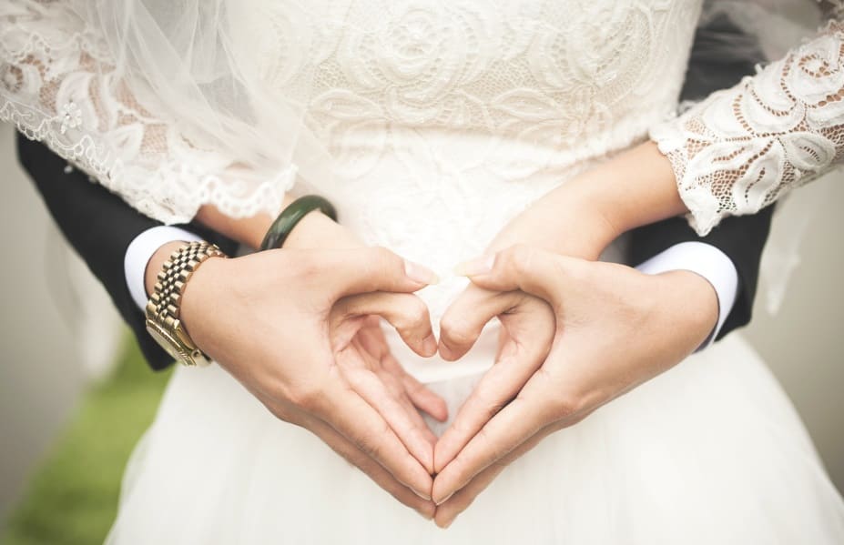 couple hands